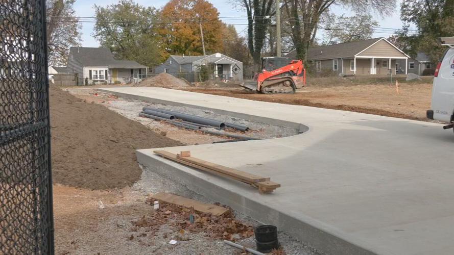 Camp Taylor pool construction