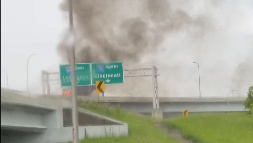 Crash on southbound I-65 near the Kennedy Bridge on May 8, 2023