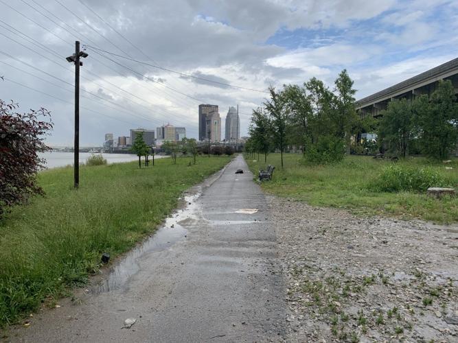 River walk between 10th and 14th Streets