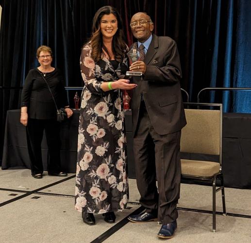 Amanda Roberts with Rev. Dr. Charles Elliott Jr.