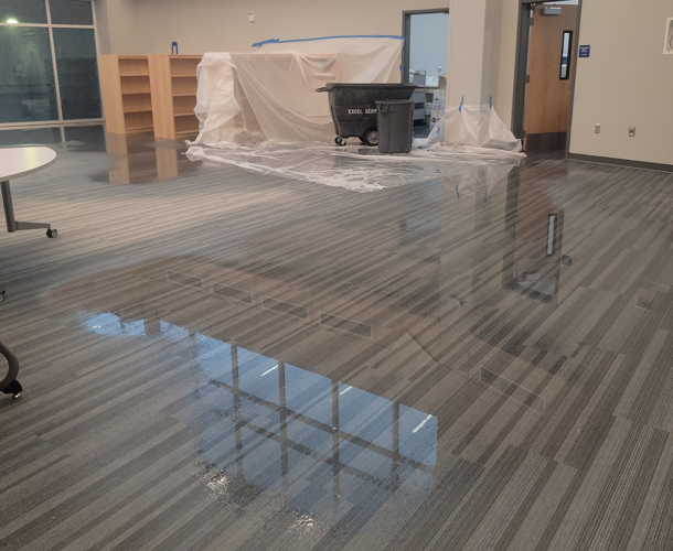 Water damage at Charlestown Elementary School