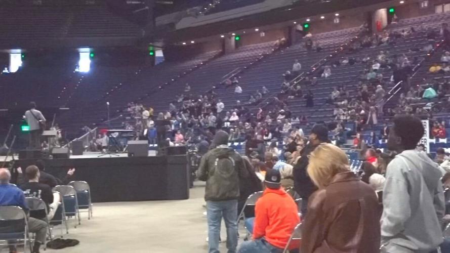 Christian young adult revival service held at Rupp Arena on Sunday, Feb. 26