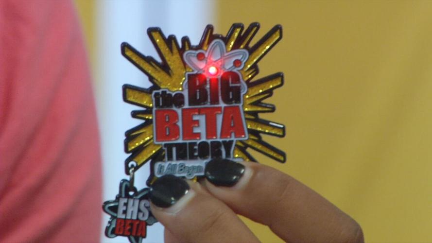 Elizabethtown High School Beta Club students club trading pin