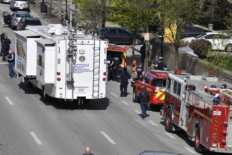 Louisville Shooting - Old National Bank Scene -  AP - 4-10-2023