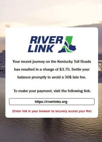 Riverlink Toll Scam