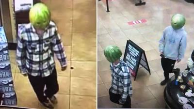 Virginia police: Shoplifting suspects wore watermelon disguise