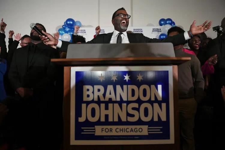 Chicago mayoral candidate Brandon Johnson - AP - 3.1.23