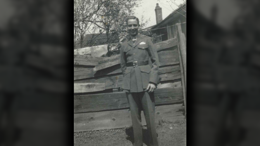 Photo of WWII veteran Damon Hawkins. (Image provided by Hawkins' son, Todd Hawkins)