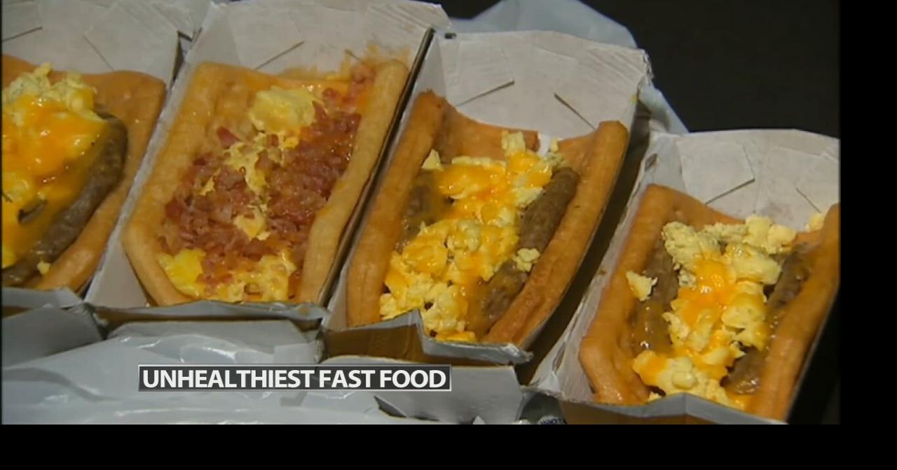 Top 10 unhealthiest fast food meals ranked