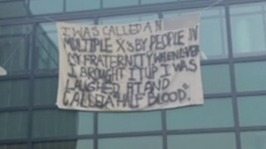 ANTI-RACISM BANNERS AT UK