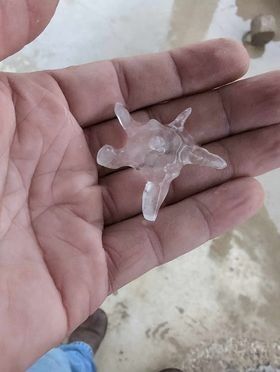 Hail in Crothersville, Indiana - 4.2.24