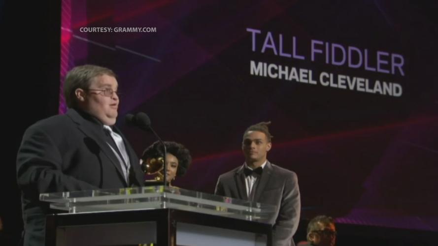 MICHAEL CLEVELAND GRAMMY WIN 5pPKG.transfer_frame_6916 Grammy stage side.jpg