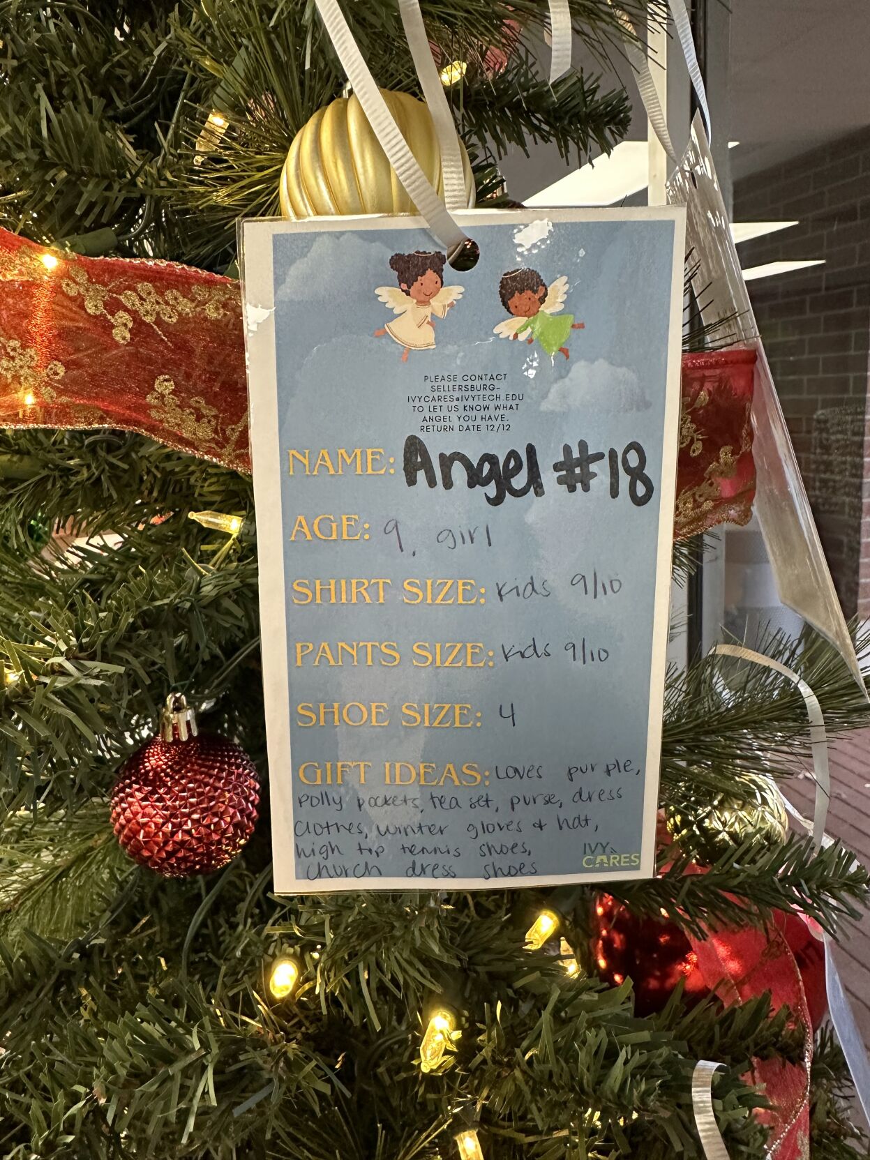Angel Tree Tag