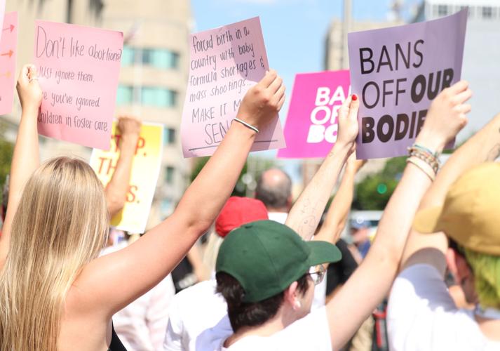 Abortion rally in downtown Louisville