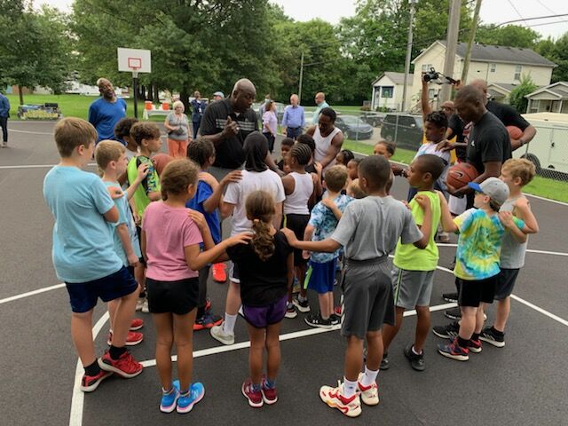 Refurbished Basketball Courts at Portland Park