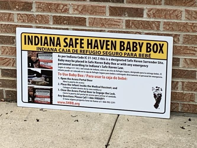 Baby box installed at Harrison Township Fire Station 1 in Corydon, Indiana (Jan. 11, 2021)