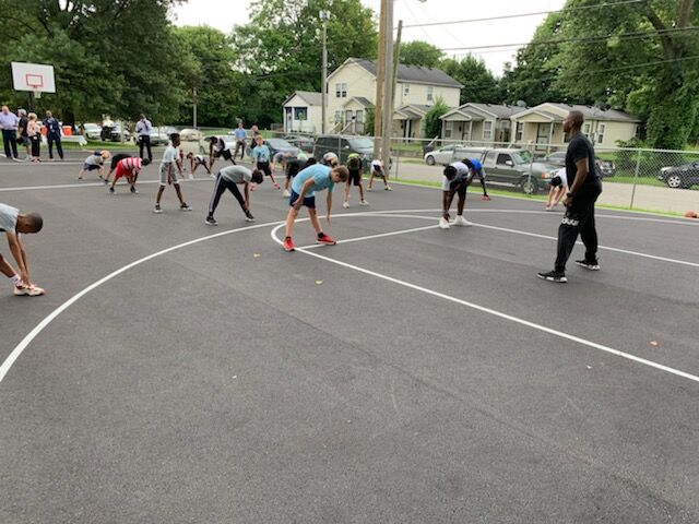 Refurbished Basketball Courts at Portland Park