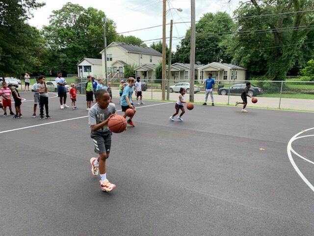 Refurbished Basketball Courts at Portland Park