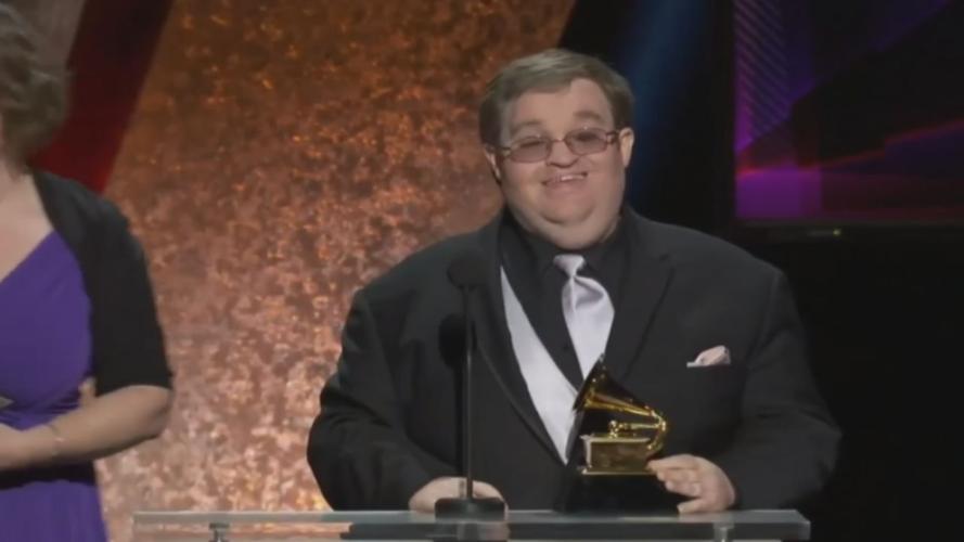 MICHAEL CLEVELAND GRAMMY WIN 5pPKG.transfer_frame_8541 Grammy stage.jpg