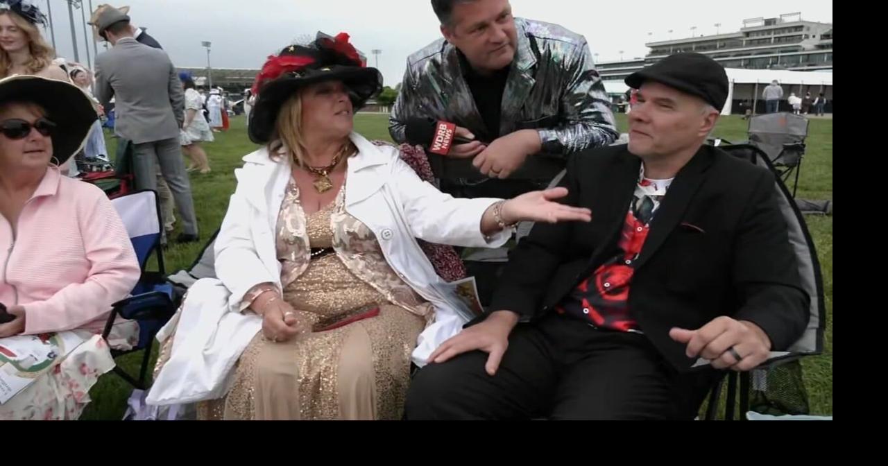 Keith Kaiser crashes an infield party at Churchill Downs