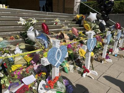 LOUISVILLE SHOOTING MEMORIAL CROSSES - FLOWERS - 4-13-2023  (6).jpg