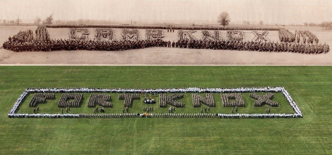 Fort Knox celebrates 100 years with human formation