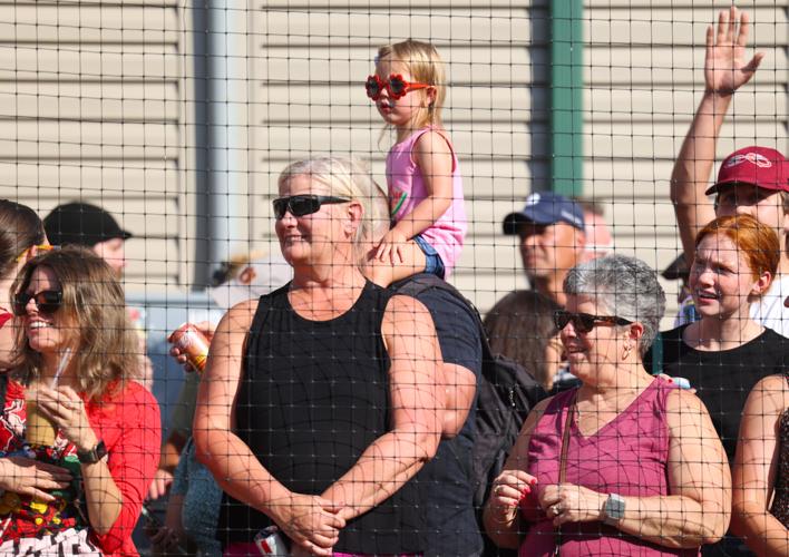 Child looks on during Dainty contest.JPG