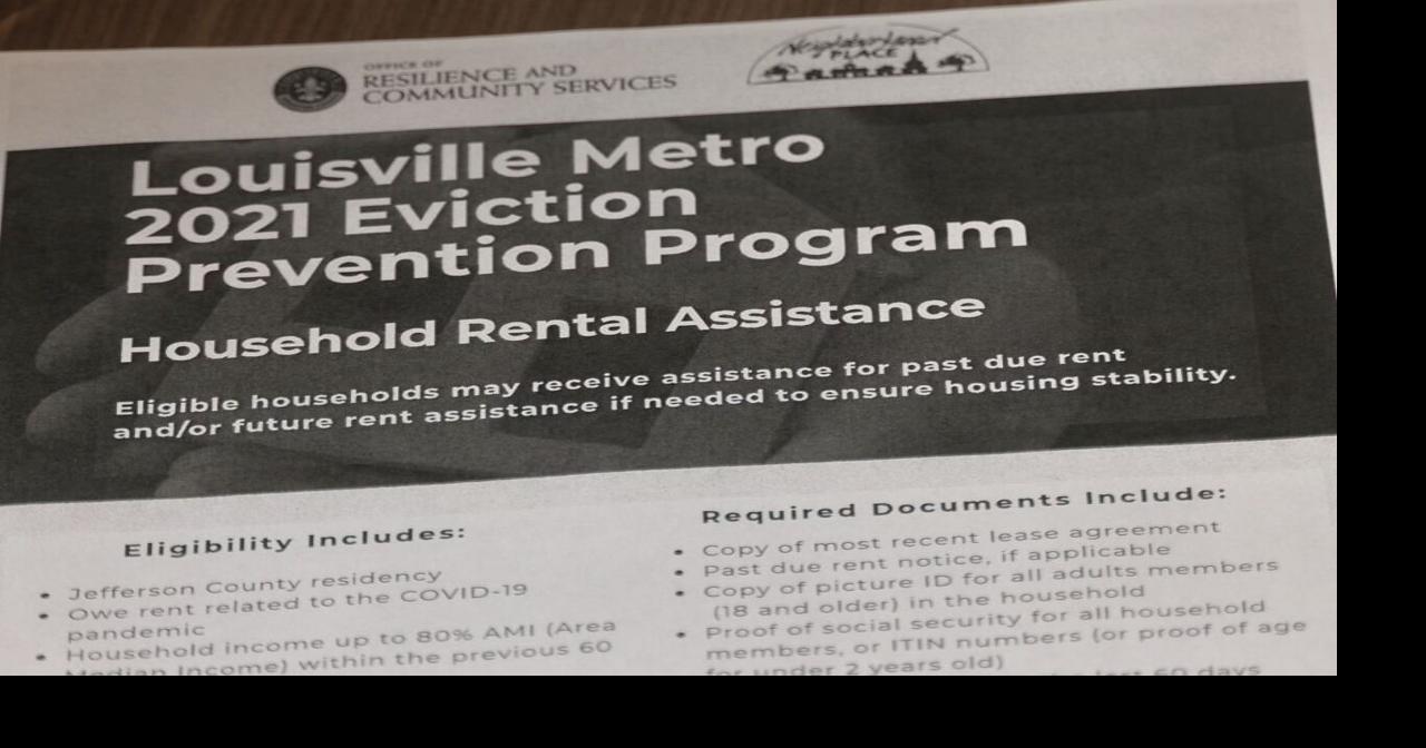 Louisville residents seeking rent assistance as eviction moratorium nears its end News from