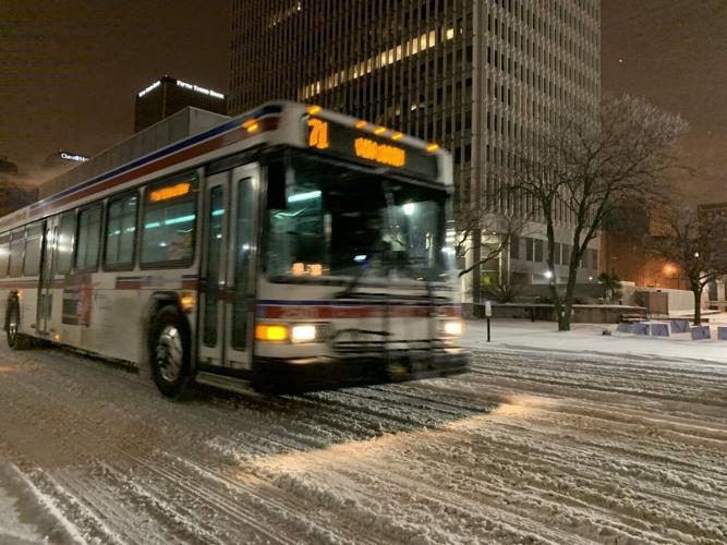 Snowy downtown Louisville 2/15/21