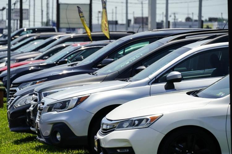 Used cars parked in Philadelphia