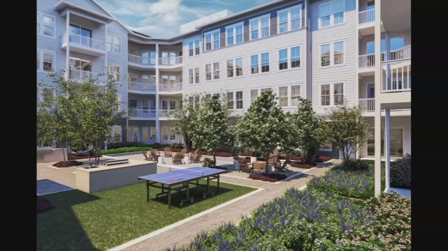 A rendering of the completed Lyric mixed-use development in Louisville's Norton Commons