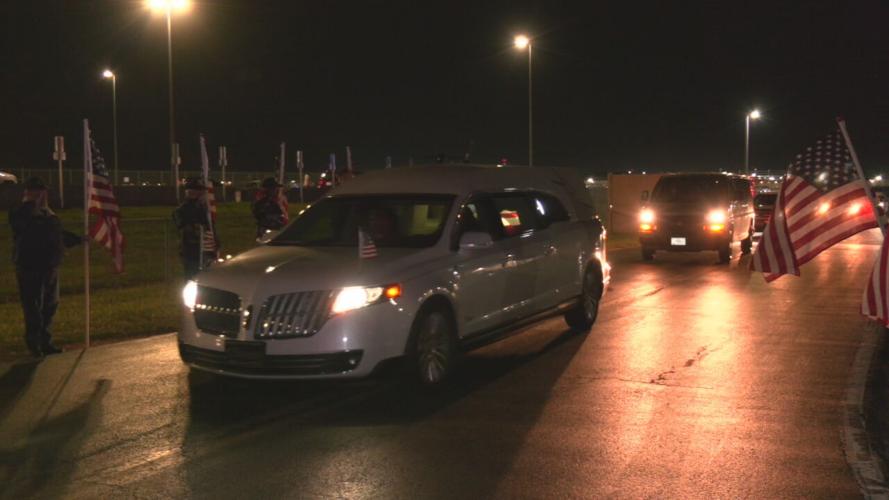 Procession for Private First Class Charles Wells