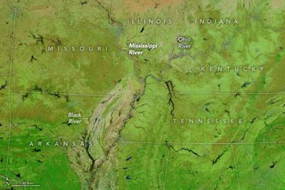 Seen From Space: Satellites Capture Images Of Rivers Before And After 10-15" of Rain...