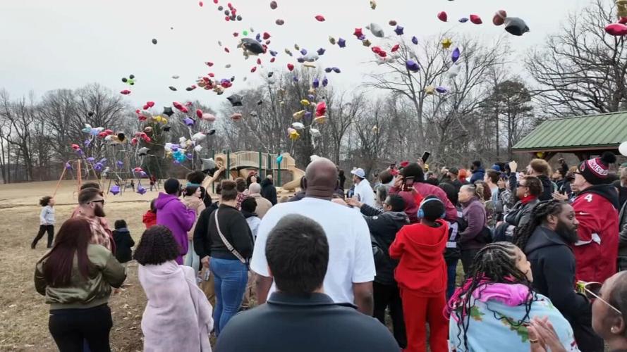 Rondale Moore balloon release - 3.1.26