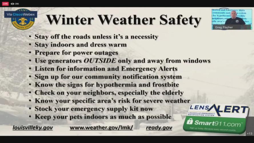 Winter weather safety tips from Louisville Metro Government