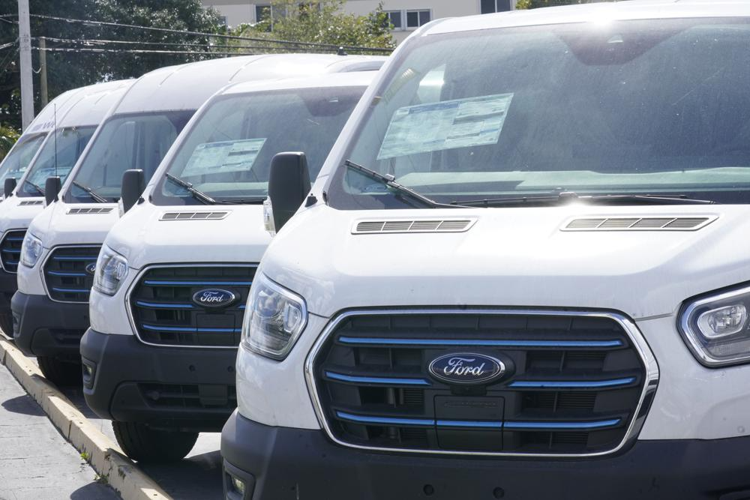 Ford electric transit vans