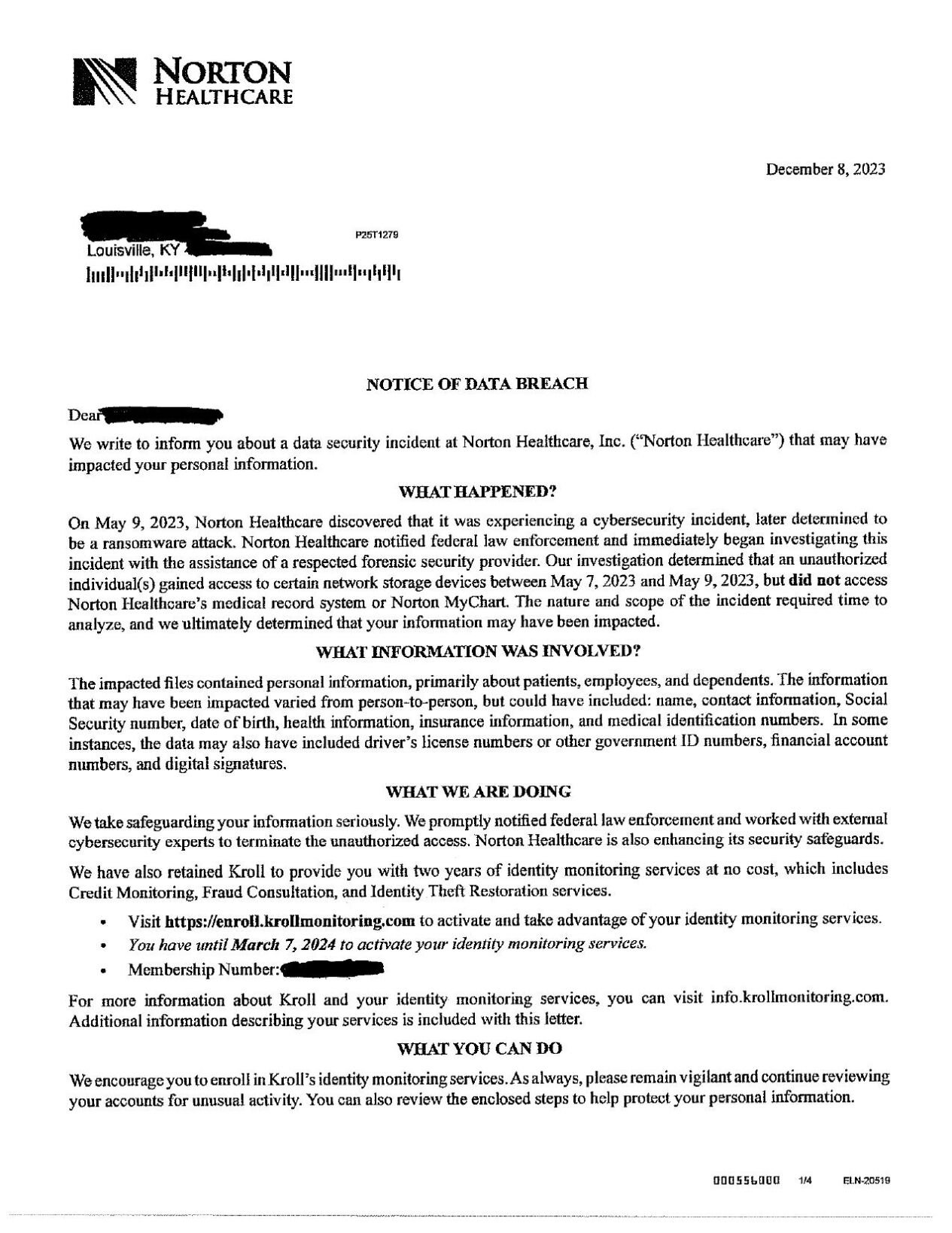 Norton Dec. 8 letter