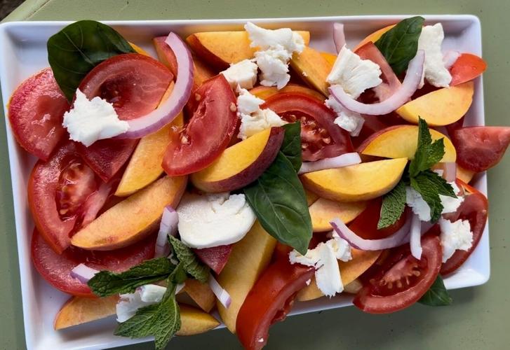 tomato peach salad