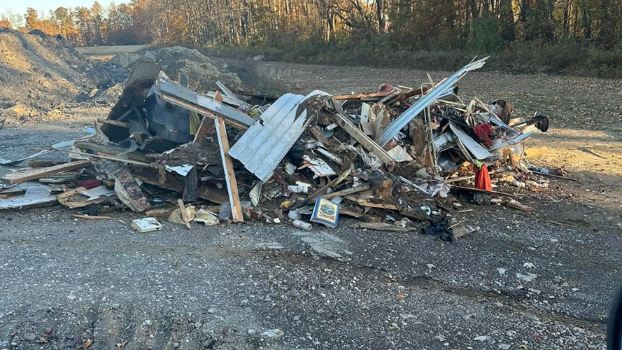 Indiana illegal dump site