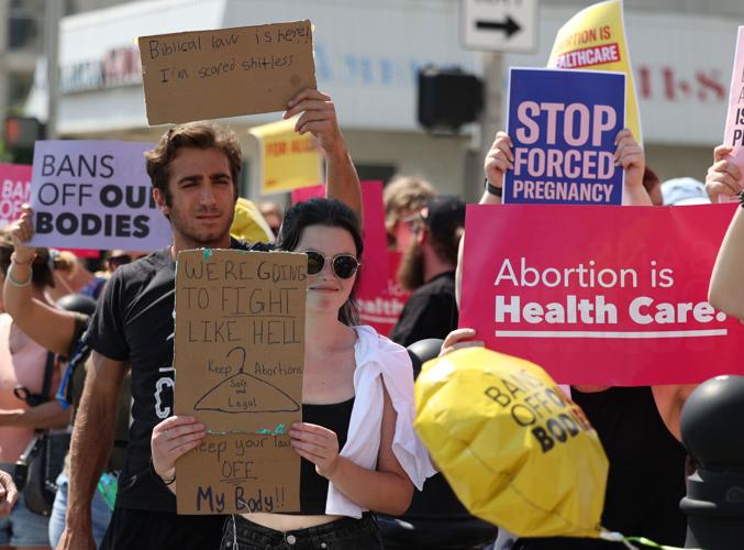 Abortion rally in downtown Louisville