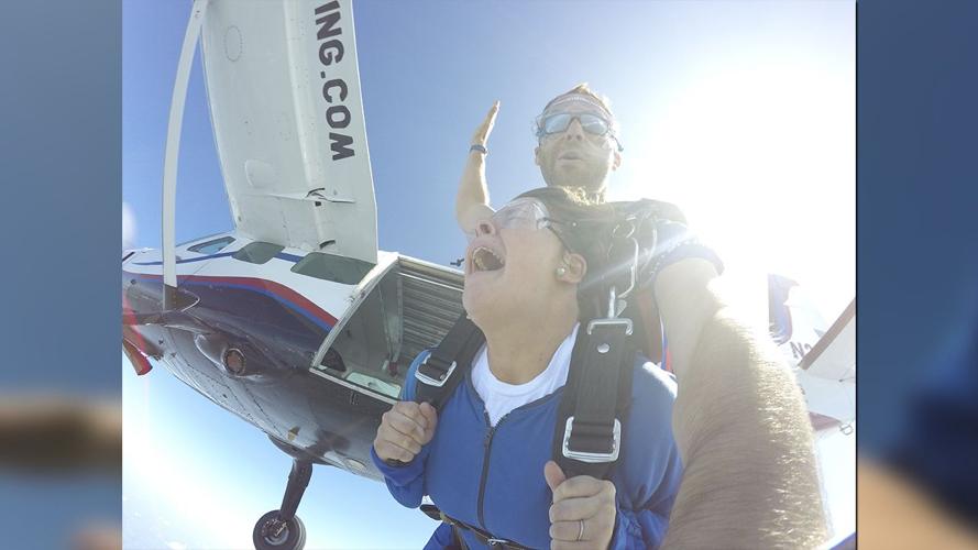 Shelby County teachers go skydiving (Sept. 2019)