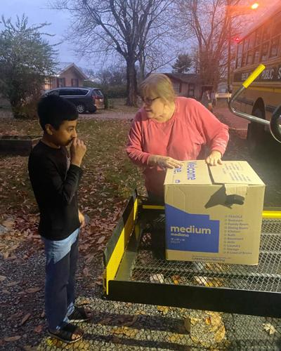 Shelby County Public Schools Transportation Department food drive
