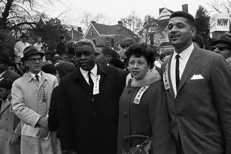 Jackie Robinson, Georgia Powers in Frankfort 1964.jpg