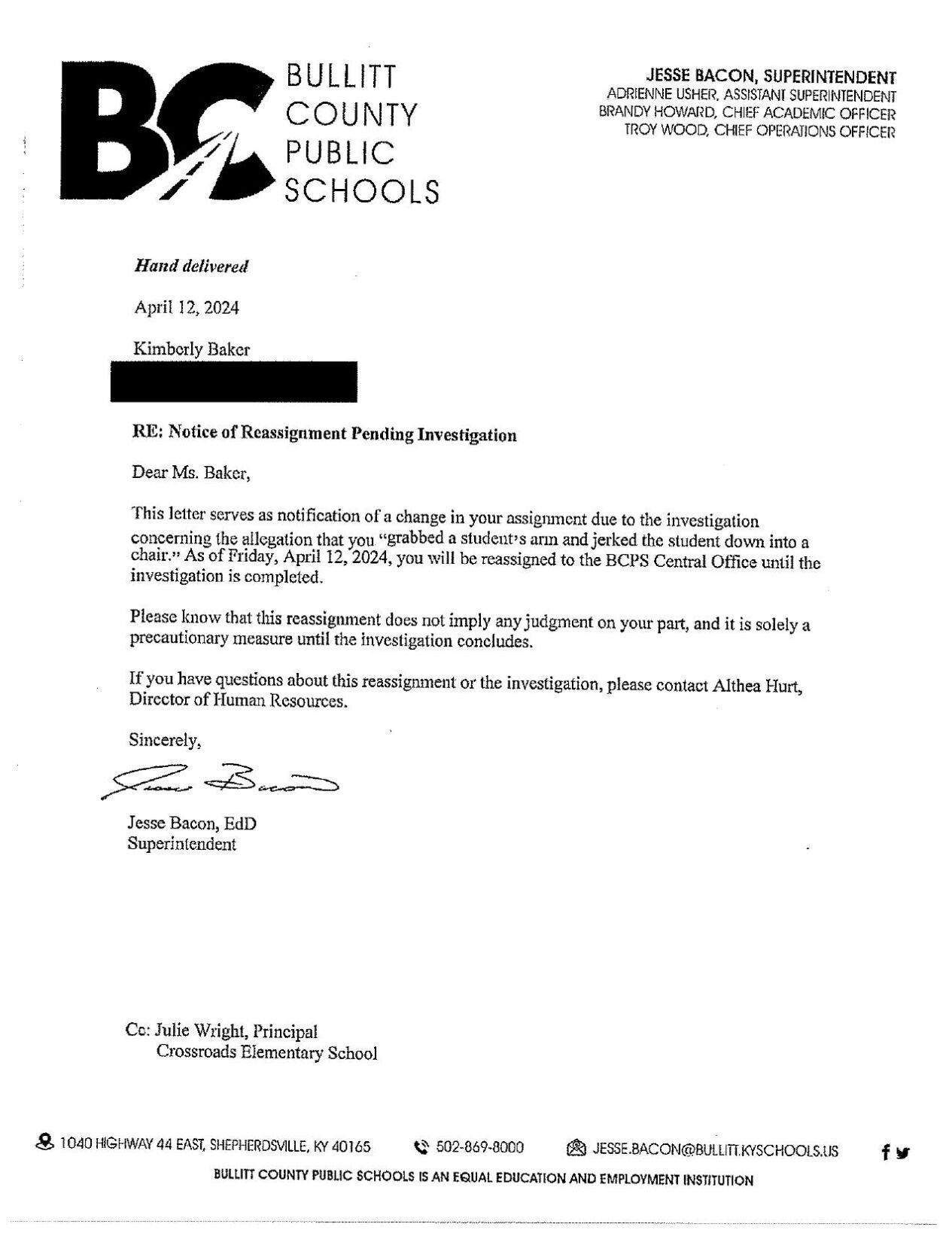 BULLITT SCHOOLS KIMBERLY BAKER LETTER.pdf
