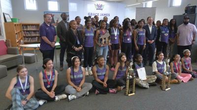 Grace James Academy track team - 3.11.26