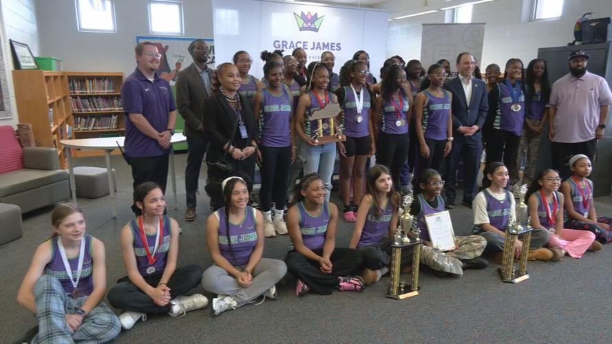 Grace James Academy track team - 3.11.26