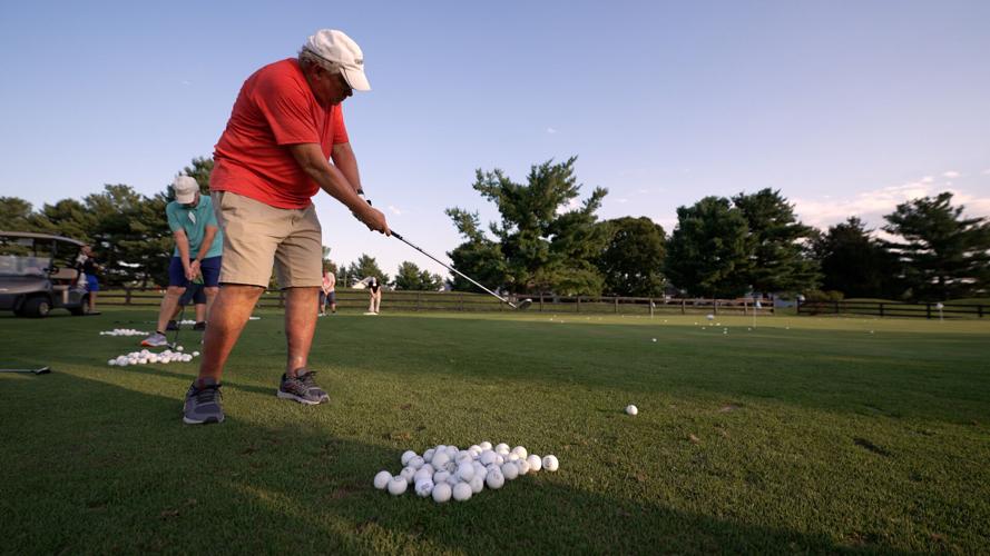 Norton Health Parkinson's disease golf clinic at the Nevel Meade Golf Course in Prospect, Kentucky