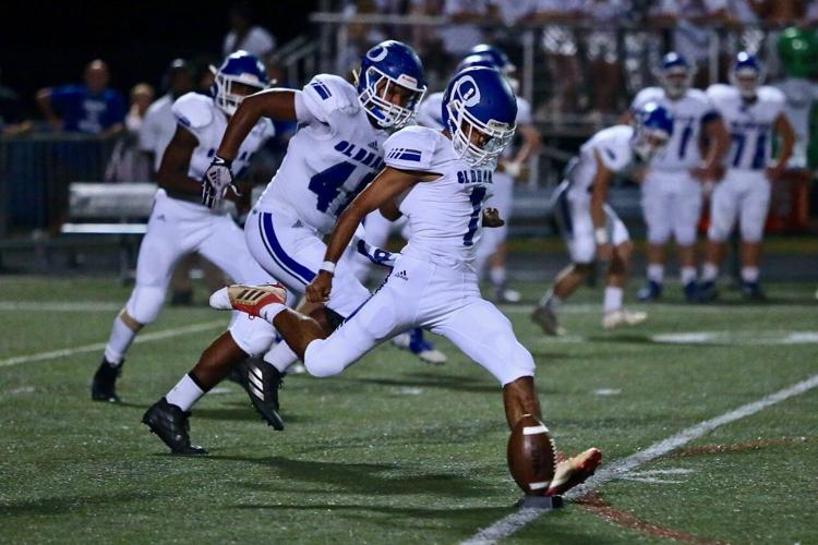 Khaled Al Asad kicks off for Oldham County