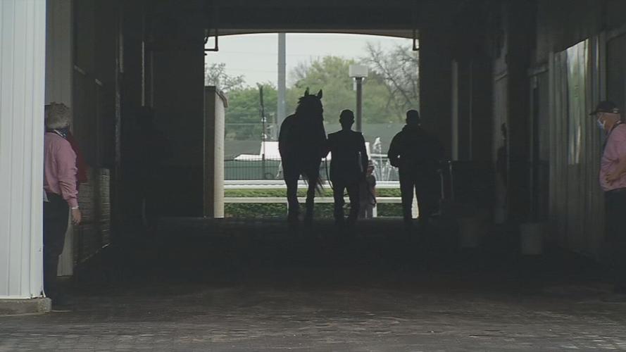 Horse walks through tunnel to paddock at Churchill Downs-Wednesday-4-28-21.jpeg