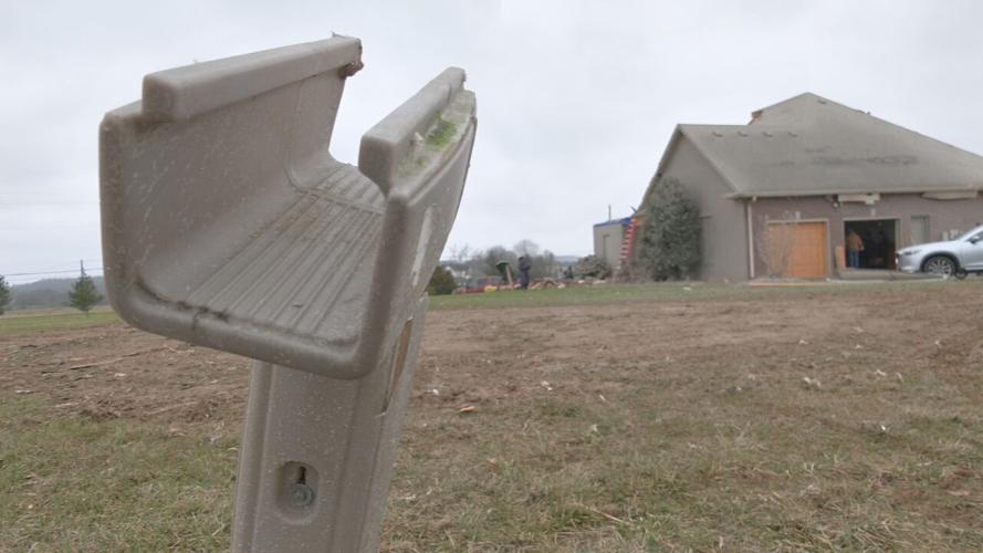 Tornado damage to Covell family home in Hardin Co. 3-19-22